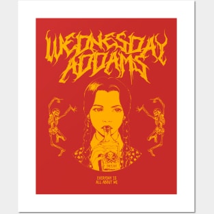 Wednesday Addams Metal Posters and Art